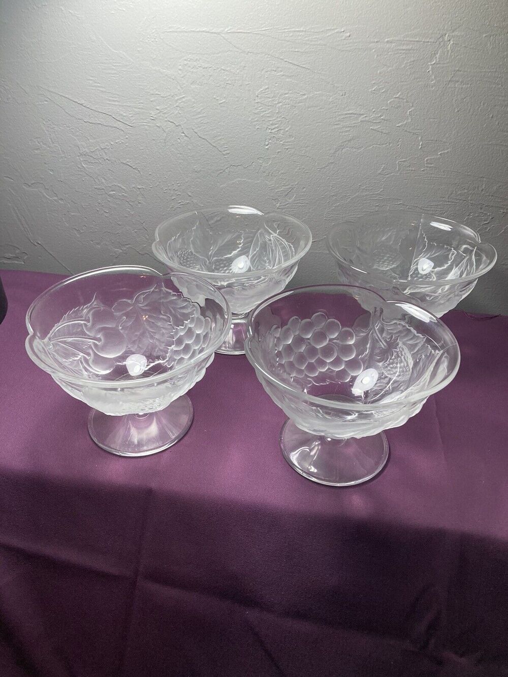 Set Of Four Sherbet Dessert Bowls